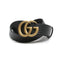 グッチ GUCCI ベルト 406831-DJ20T-1000-95 メンズ ブラック ゴールド カーフスキンレザー マーモント ダブルGバックル ベルト